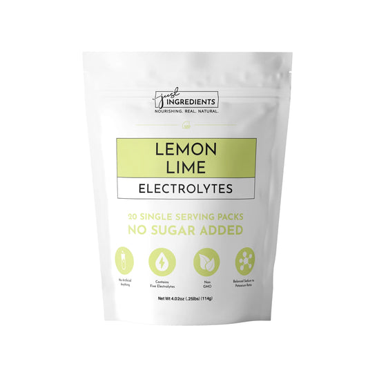 Just Ingredients 20 serving serving Lemon Lime Electrolytes